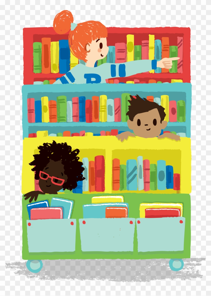 Wbd Library Image 3 Kids - Library Kids Png Clipart