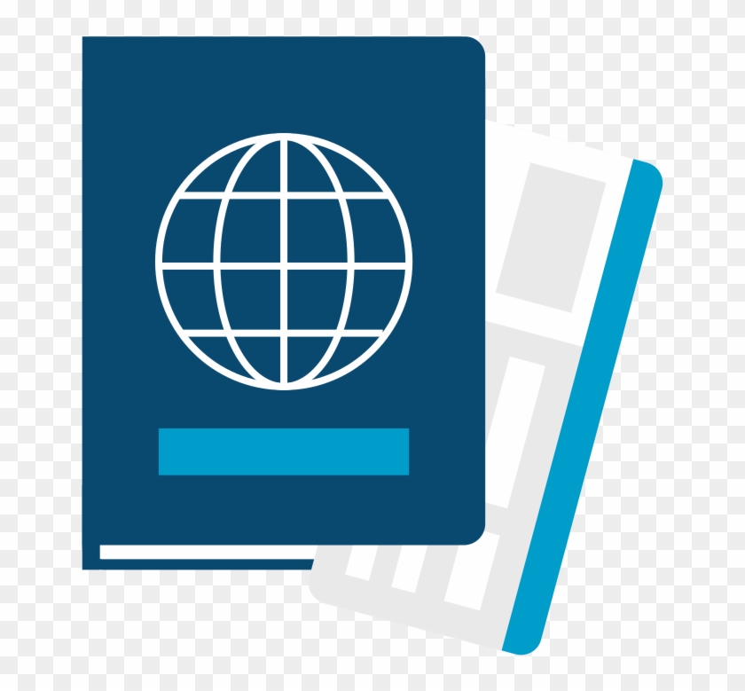 Passport Flat Icon Vector - Flat Passport Icon Clipart #4700350