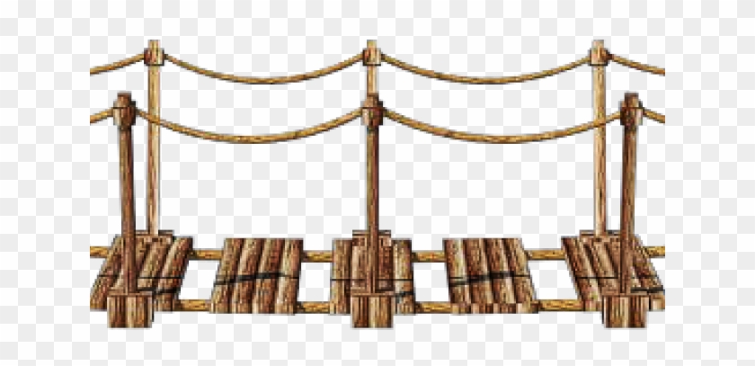 Bridge Clipart Wood Bridge - Wood - Png Download