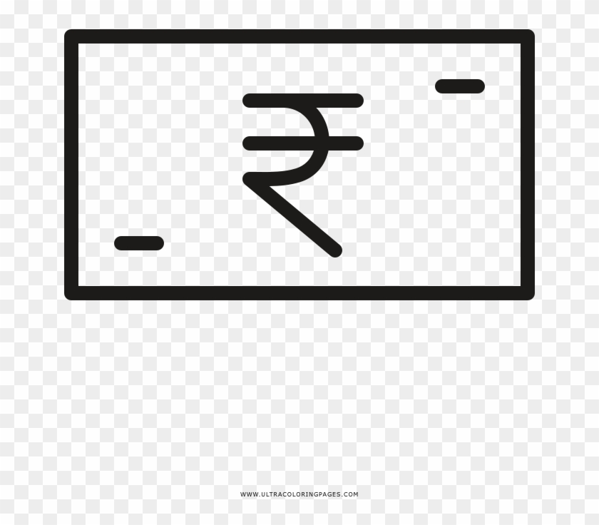 Rupee Coloring Page - Parallel Clipart