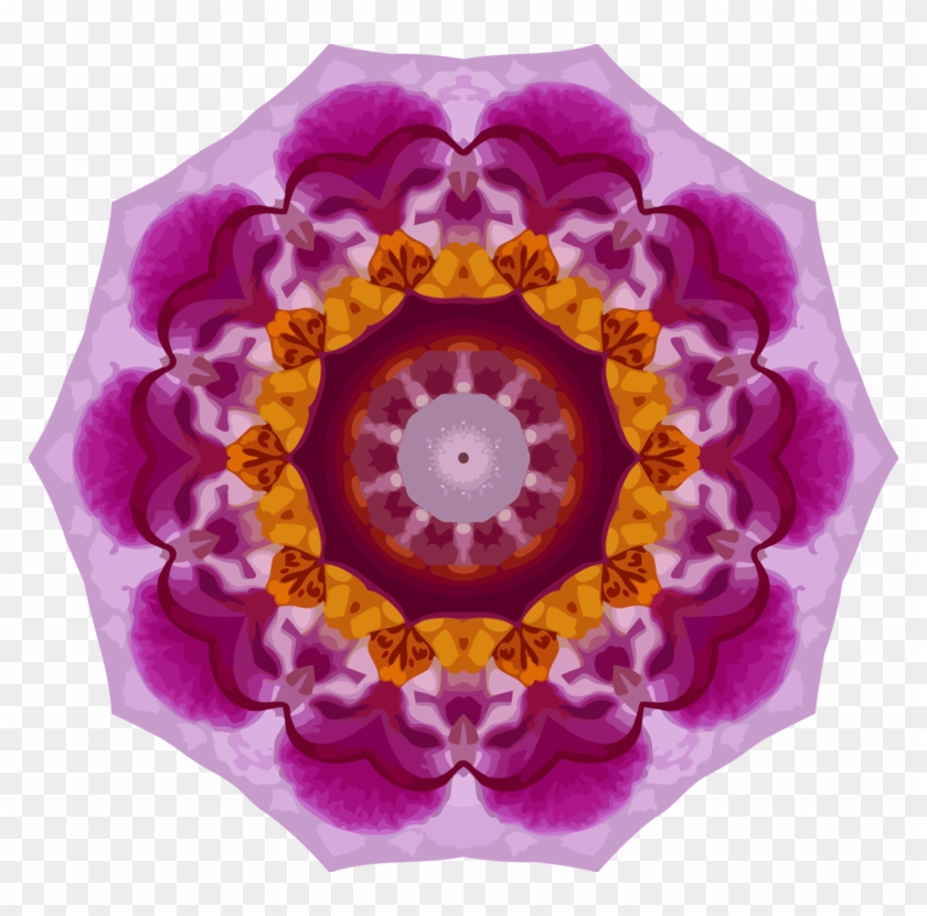 Orchids Computer Icons Vector Magic Kaleidoscope Plug-in - Circle Clipart