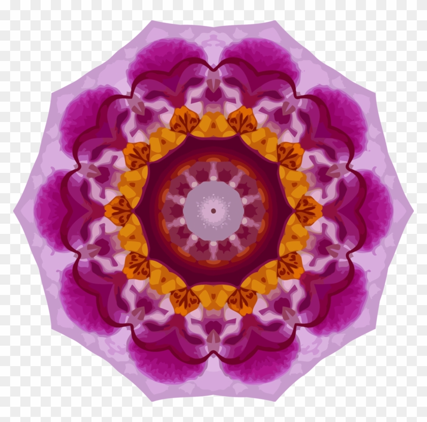 Orchids Computer Icons Vector Magic Kaleidoscope Plug-in - Circle Clipart #4700867