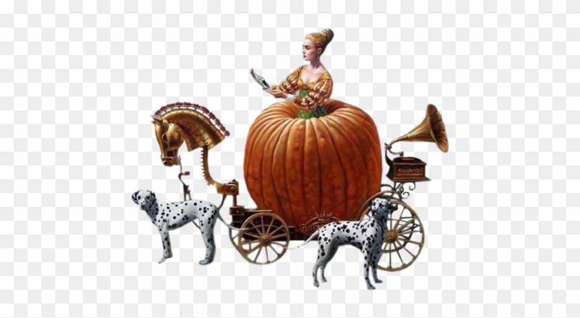 #pumpkin #carriage #horse - Chaise Clipart #4700940