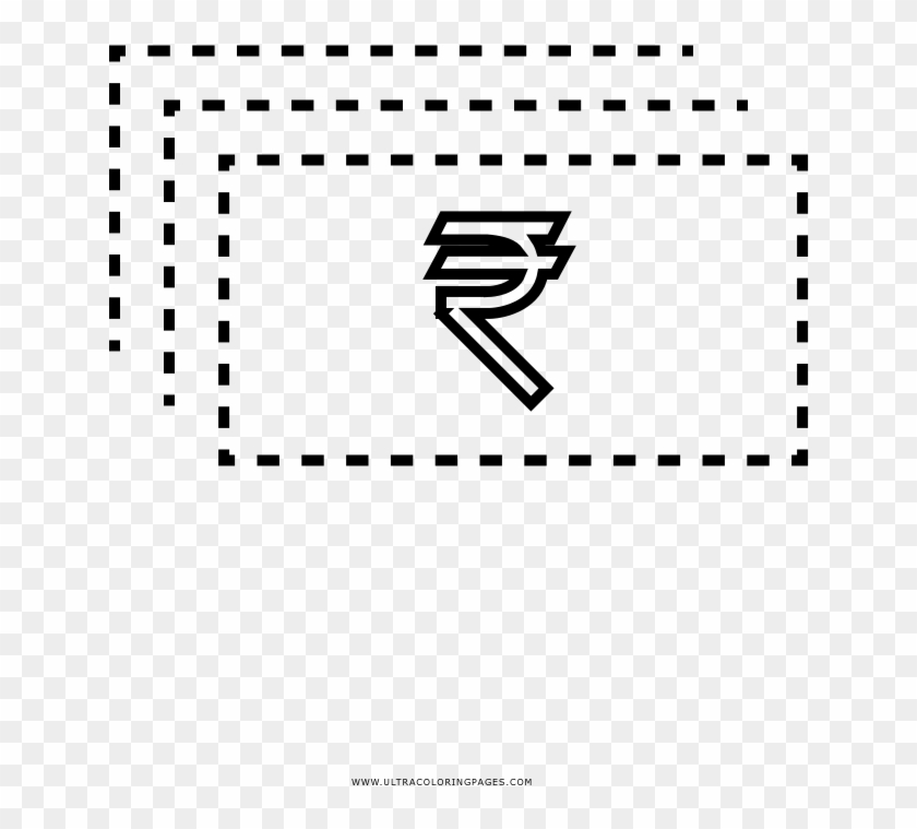 Rupees Coloring Page Clipart