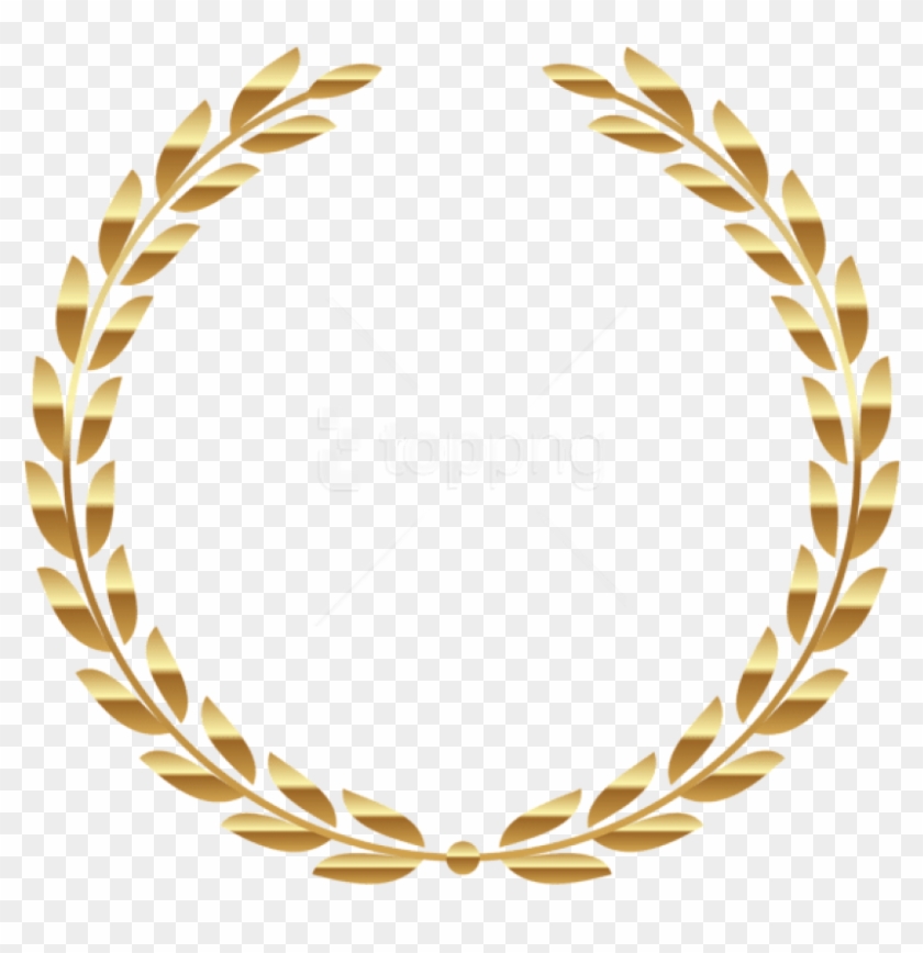 Free Png Download Transparent Gold Wreathpicture Clipart - Gold Laurel Wreath Png #4701196