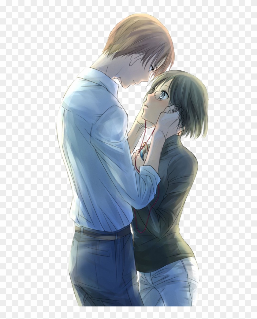 Anime Couple Kiss Png Vector Freeuse Library - Servant X Service Hasebe And Lucy Clipart