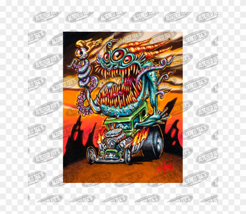 Deep One Hotrod - Poster Clipart