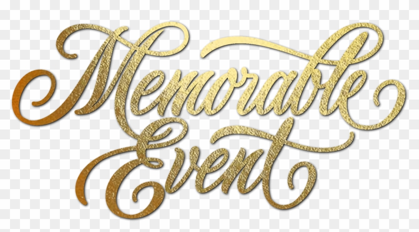 Memorable Event Logo - Calligraphy Clipart #4701979