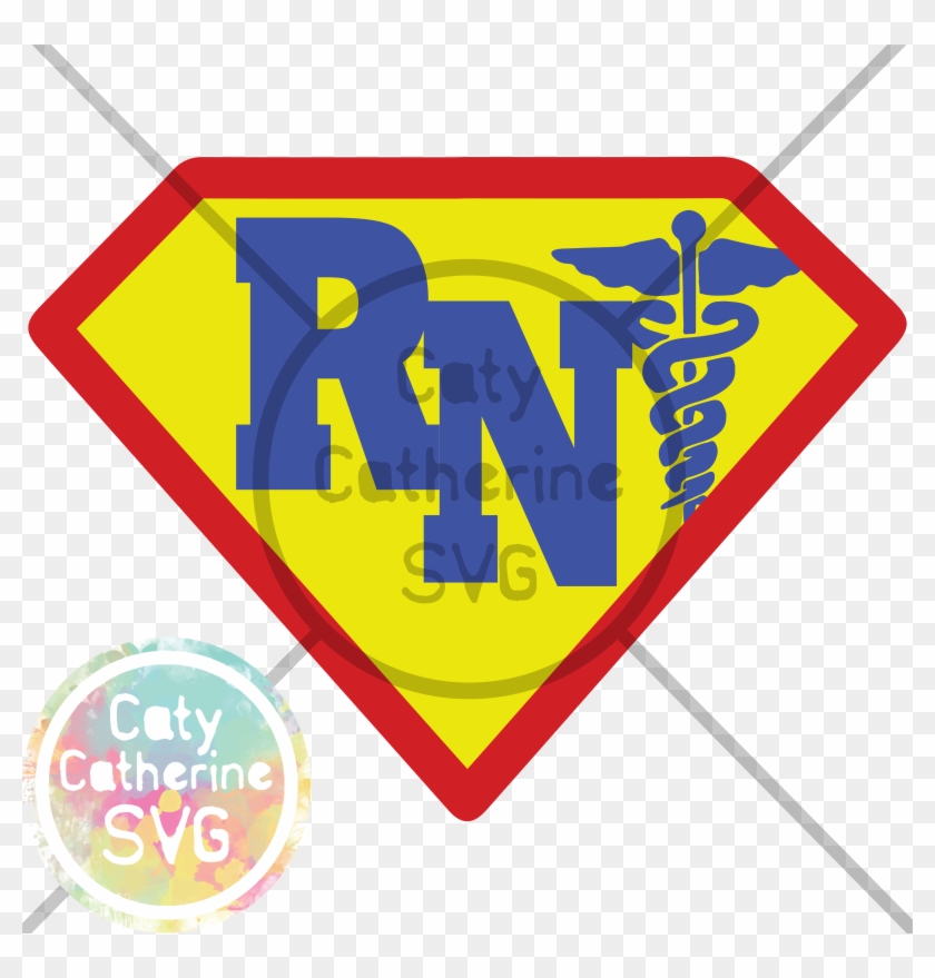 Registered Nurse Super Hero - Medical Symbol Clipart