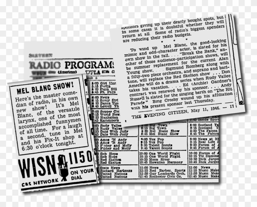 Vintage Radio Shows - Paper Clipart