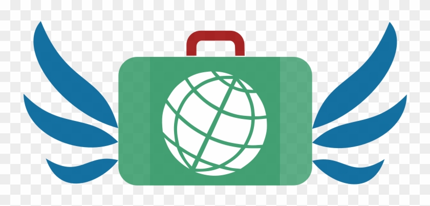 Suitcase Icon Blue Green Red Dynamic V17h Clipart #4702558