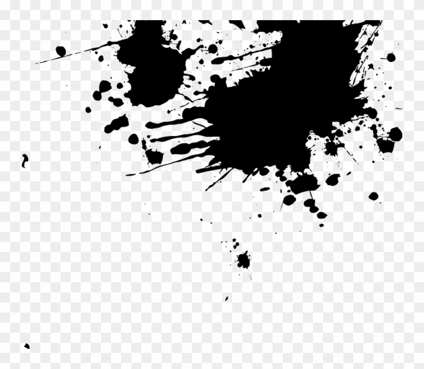 Ink Spatter Top Right - Illustration Clipart