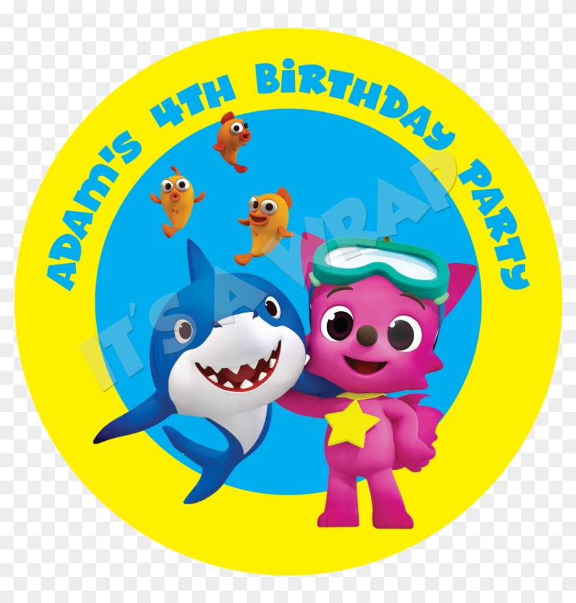 Baby Shark Png - Baby Shark Party Plates Clipart