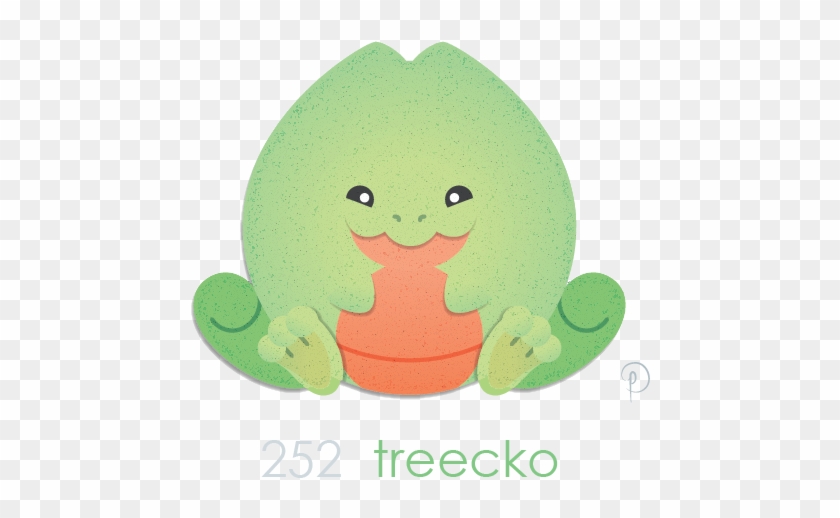 Artpoke-dot Of The Day, "treecko"oc - Cartoon Clipart