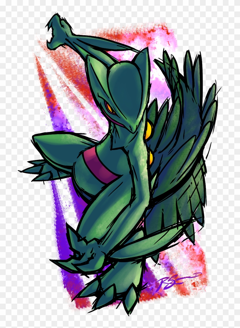Sceptile By Ja-punkster - Sceptile Art Clipart