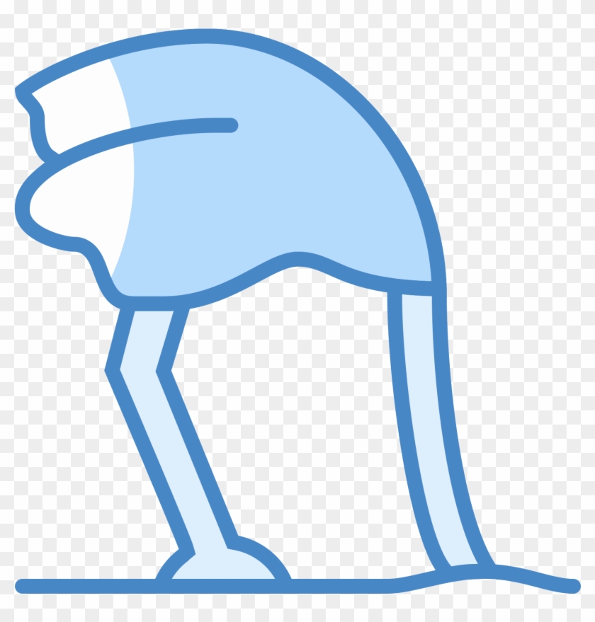 Ostrich Head In Sand Icon - Ostrich Icons Clipart