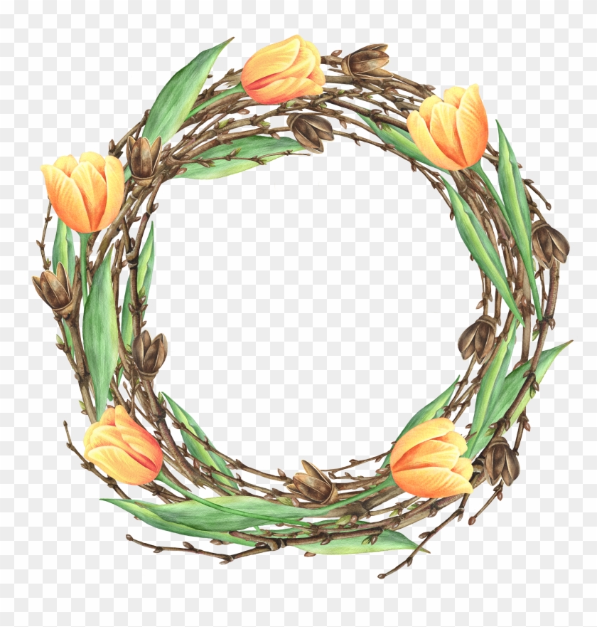 Floral Garland Png Clipart #4704290