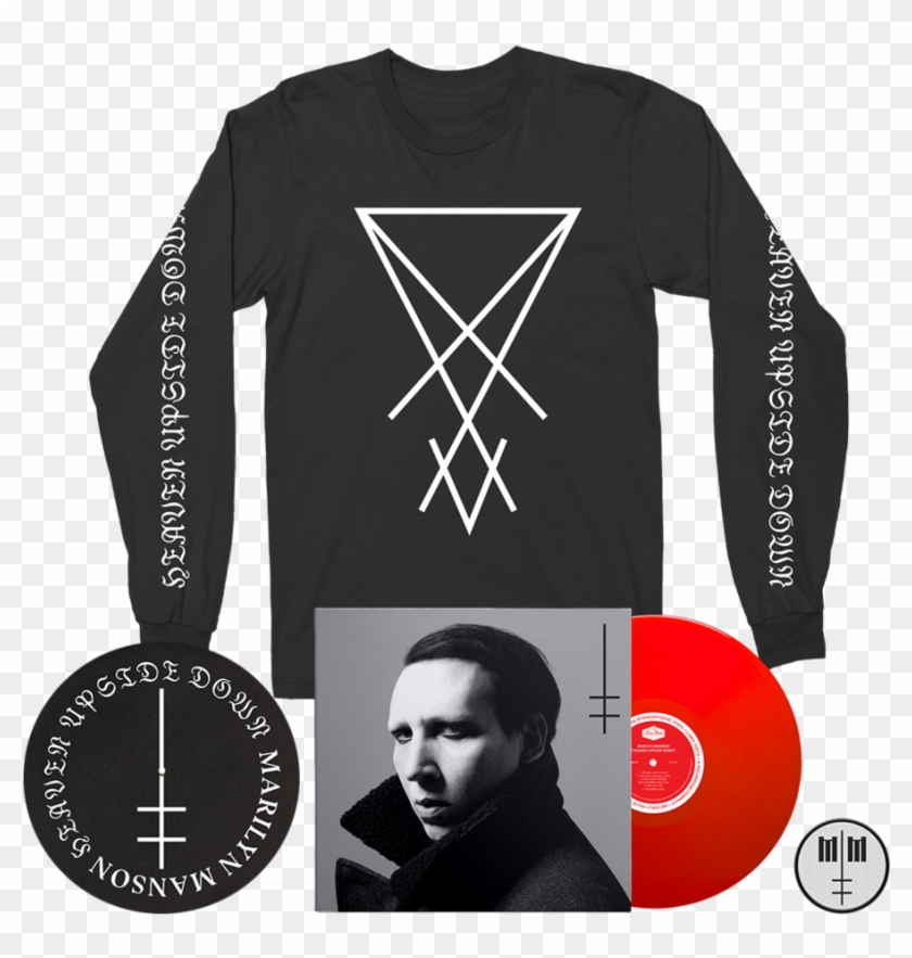 Deluxe Red Vinyl Long Sleeve T-shirt Bundle - Heaven Upside Down Long Sleeve Clipart