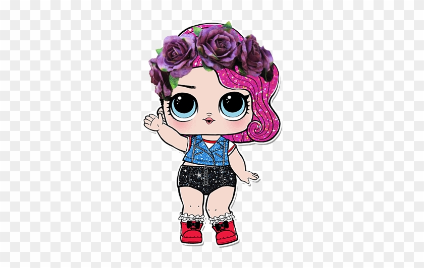 #lol #doll #sticker - Lol Surprise Rocker Glitter Clipart #4705030