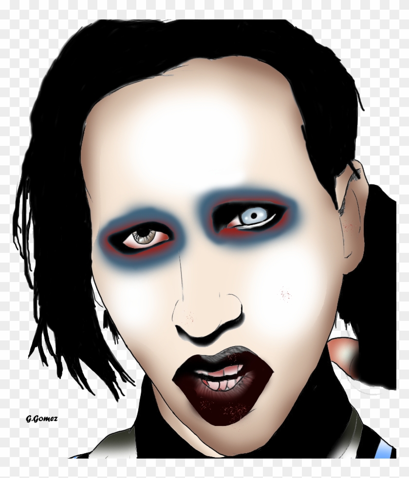 Manson Png - Marilyn Manson Drawing Clipart #4705333