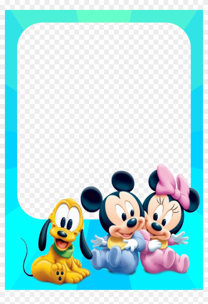 Marco De Fotos De Bebés Mickey Mouse, Minnie Mouse - Mickey Mouse Y Minnie Baby Clipart