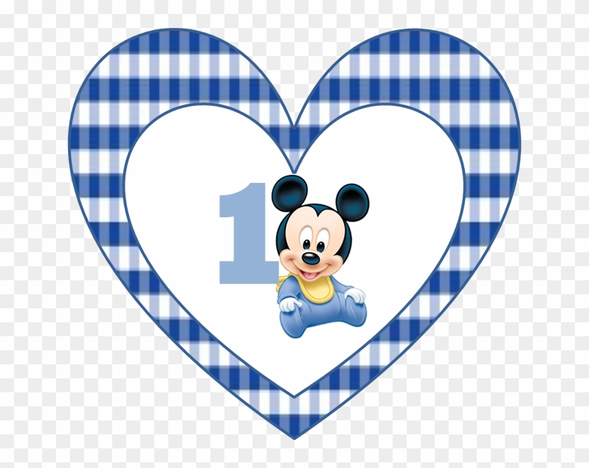 Toppers O Etiquetas - Baby Mickey Mouse Background Clipart