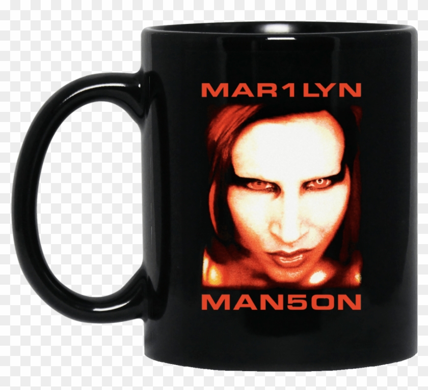 Marilyn Manson Bigger Satan Black Mug - Marilyn Manson Bigger Than Satan Shirt Clipart