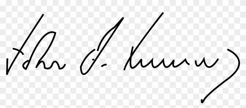 John F Kennedy Signature - Firma De John F Kennedy Clipart