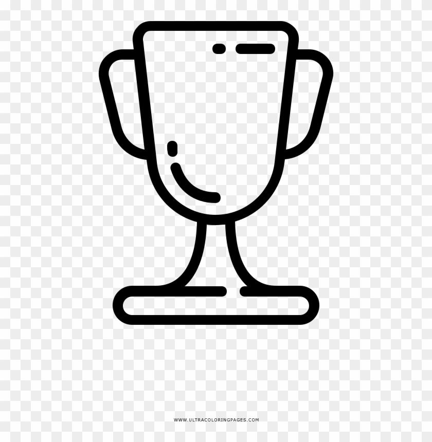 Trophy Cup Coloring Page - Icon Clipart