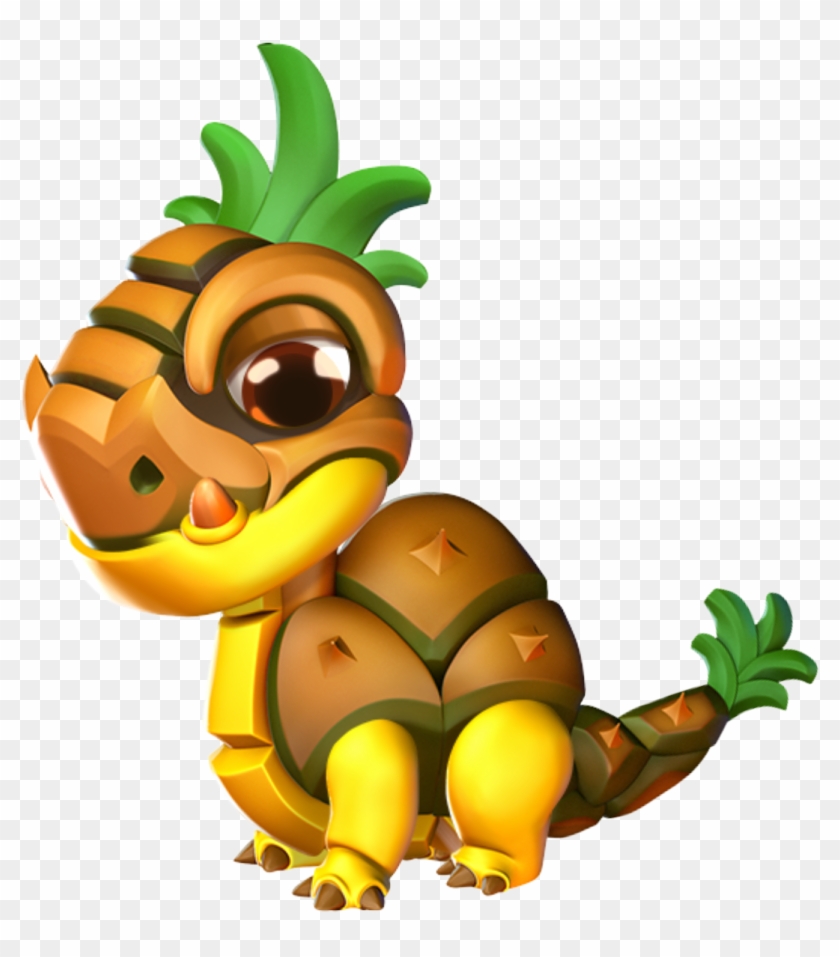 Pineapple Dragon Baby - Dragon Mania Legends Pineapple Dragon Clipart #4706185