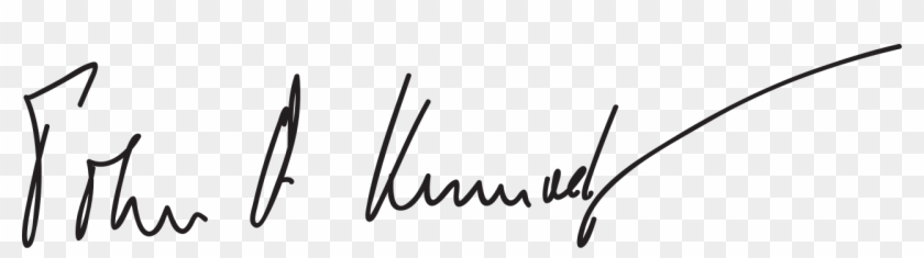John F Kennedy Signature - Firma De John F Kennedy Clipart #4706187