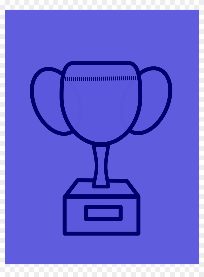Trophy Cup Prize - Cup Outline Clipart #4706229