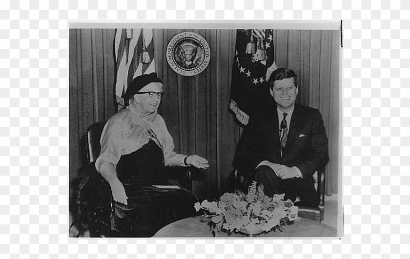 Eleanor Roosevelt Interviews President John F - Eleanor Roosevelt As Chairwoman Clipart #4706794