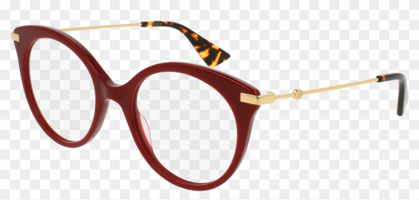 Gg0109o-006 Burgundy Gold Eyeglasses / Demo Lenses - Femme Gucci Lunette De Vue Clipart