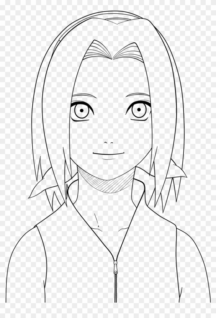 Naruto Sakura Drawing - Sakura From Naruto Coloring Pages Clipart #4707077