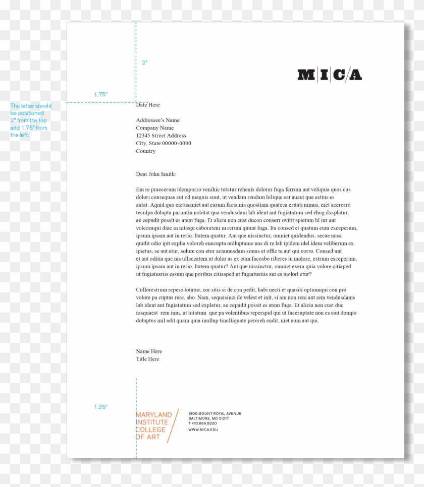 Mica Letterhead Clipart