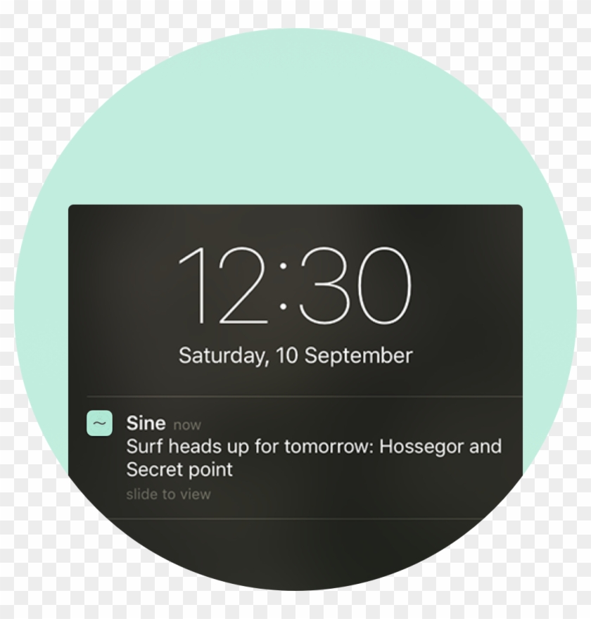 When A Certain Surf Alarm Goes Off, An Alarm Icon Show - Circle Clipart
