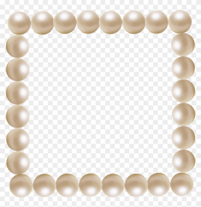 #pearls #frame #pearl #framepearls - Picture Frame Clipart