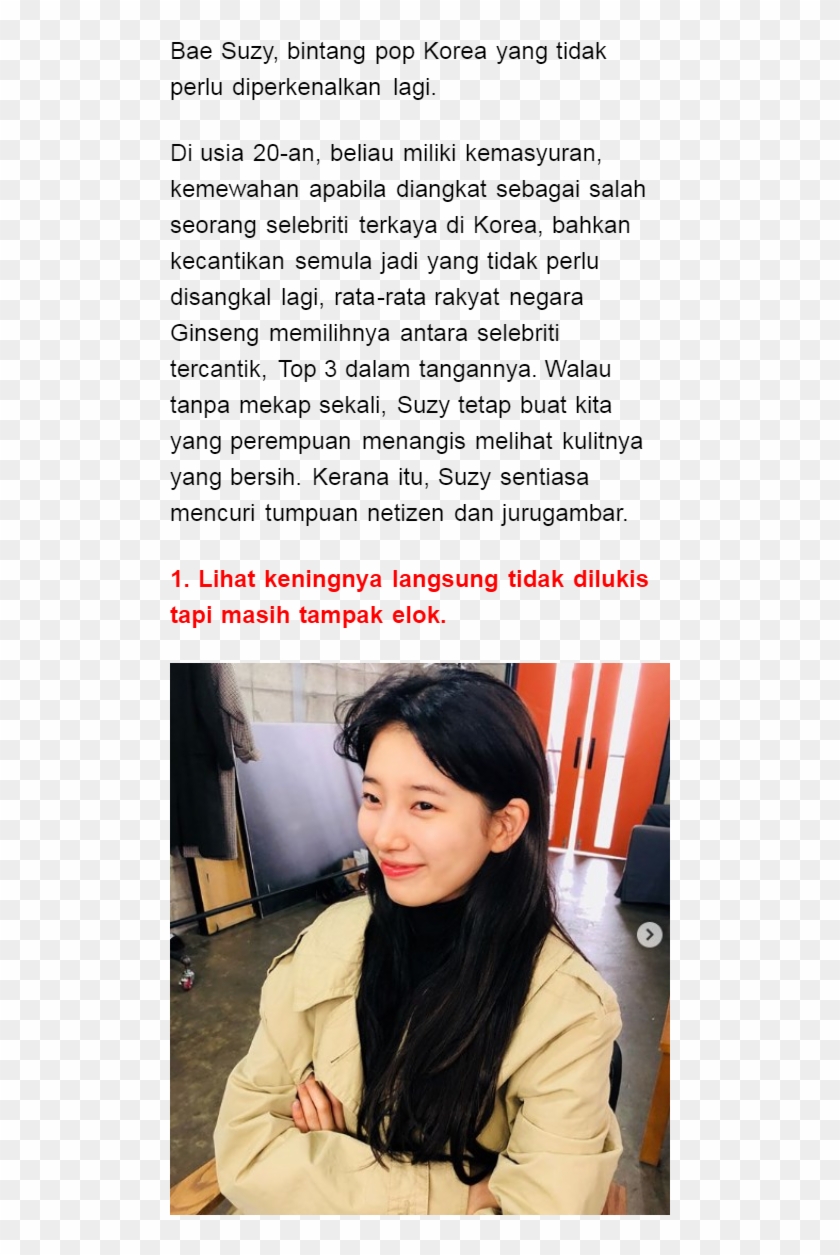 Tak Pakai Mekap Pun Cantik, Lihat 10 Foto Bae Suzy - Bae Suzy Clipart