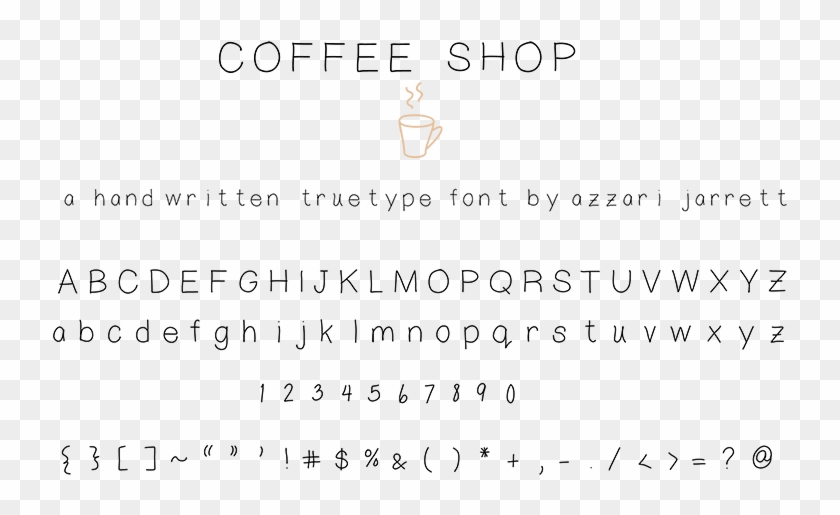 A Free Hand Written Truetype Font - Free Simple Handwriting Font Clipart