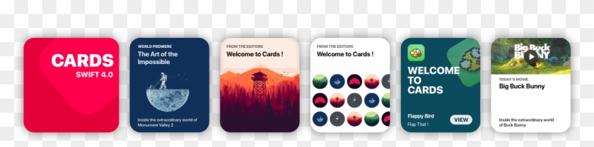 Cards Brings To Xcode The Card Views Seen In The New - Ios Cards Clipart