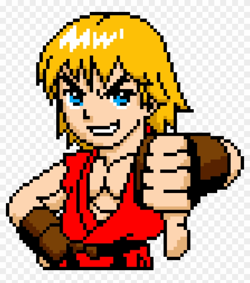 Ken Masters - Ken Pixel Art Clipart #4707963