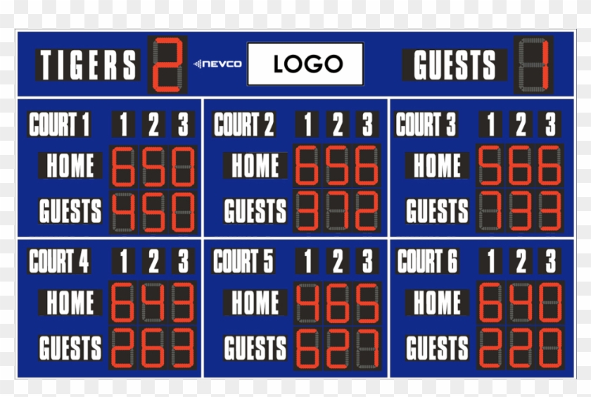 The Tennis Scoring Solution That Allows Simultaneous - Scoreboard Clipart #4708703