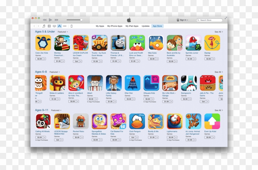 Appstore Kids Category - App Store Games For Kids Clipart #4708742
