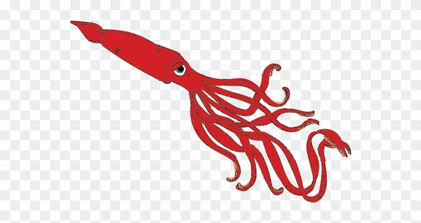 Deepest Documented Giant Squid Sighting - Octopus Clipart #4708883