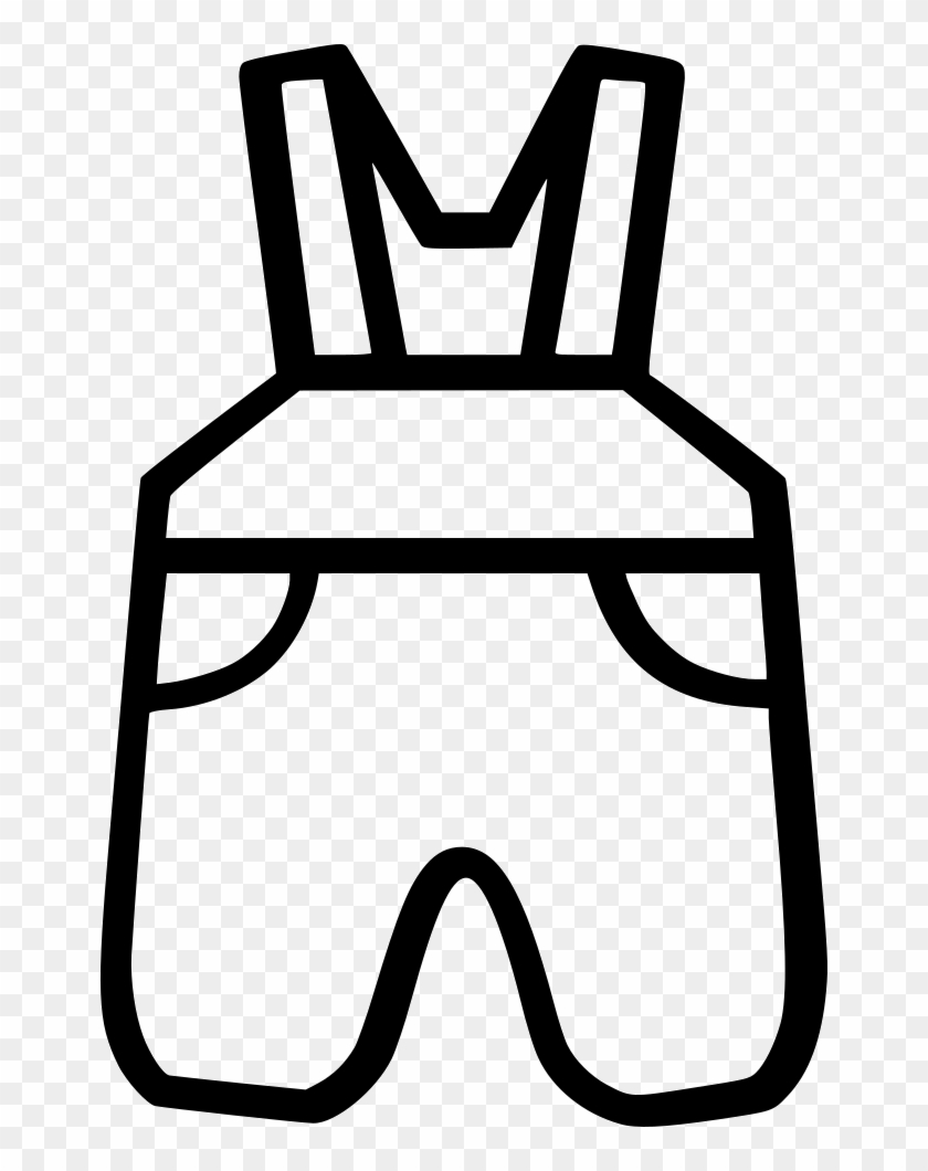 Baby Overalls Svg Png Icon Free Download Ⓒ - Overalls Clipart Black And White Transparent Png