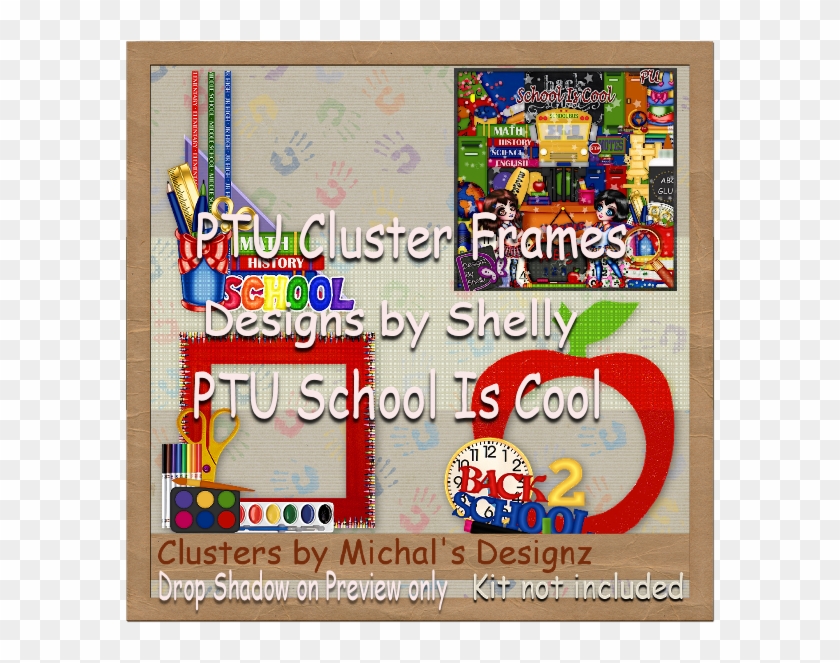 "school Is Cool" Ptu Clusters **~** - Poster Clipart
