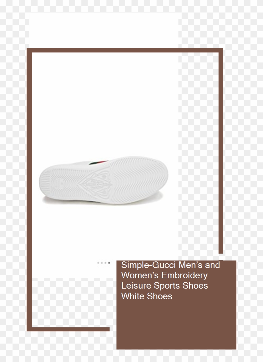 Simple-gucci Men's And Women's Embroidery Leisure Sports - Table Clipart