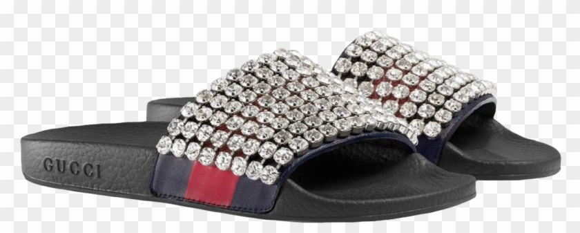 Gucci Slides With Diamonds Clipart