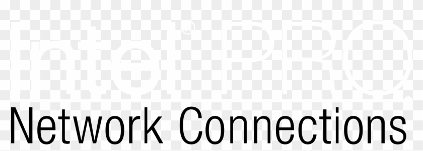 Intel Pro Logo Black And White - Batanga Network Clipart